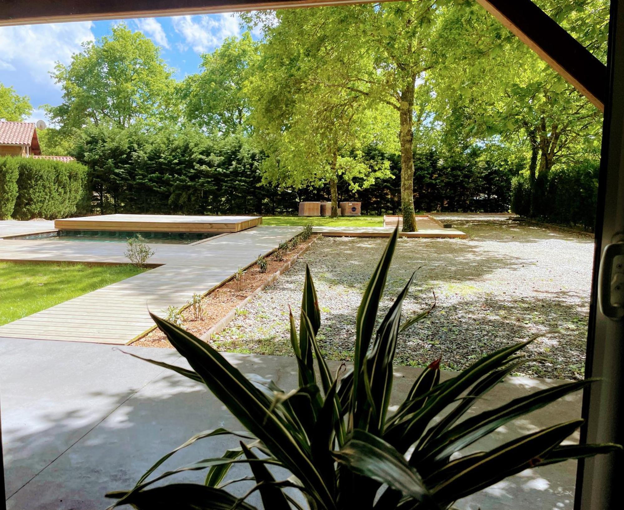 L Estanguet Maison Octogonale En Foret Rion-Des-Landes 외부 사진